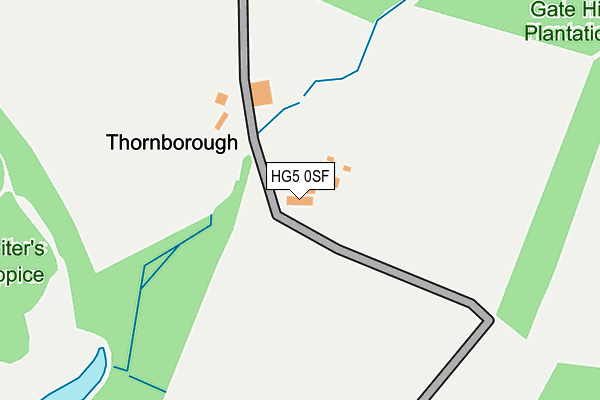 HG5 0SF map - OS OpenMap – Local (Ordnance Survey) HG5 0SF map - OS OpenMap – Local (Ordnance Survey)