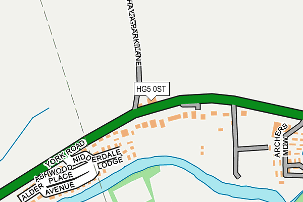 HG5 0ST map - OS OpenMap – Local (Ordnance Survey) HG5 0ST map - OS OpenMap – Local (Ordnance Survey)