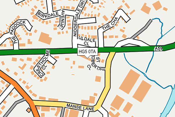 HG5 0TA map - OS OpenMap – Local (Ordnance Survey) HG5 0TA map - OS OpenMap – Local (Ordnance Survey)