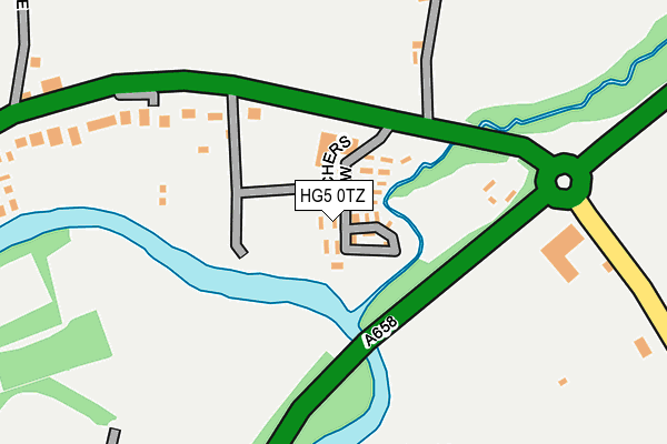 HG5 0TZ map - OS OpenMap – Local (Ordnance Survey) HG5 0TZ map - OS OpenMap – Local (Ordnance Survey)