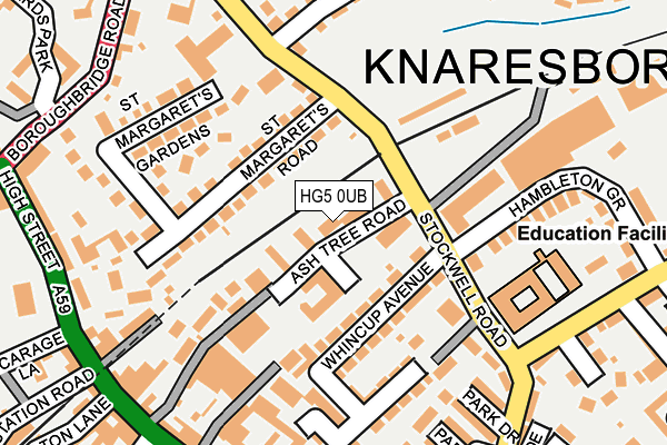 HG5 0UB map - OS OpenMap – Local (Ordnance Survey) HG5 0UB map - OS OpenMap – Local (Ordnance Survey)