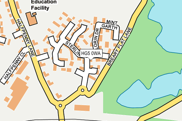 HG5 0WA map - OS OpenMap – Local (Ordnance Survey) HG5 0WA map - OS OpenMap – Local (Ordnance Survey)