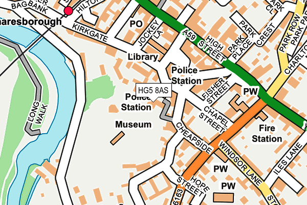 HG5 8AS map - OS OpenMap – Local (Ordnance Survey) HG5 8AS map - OS OpenMap – Local (Ordnance Survey)
