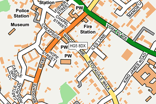 HG5 8DX map - OS OpenMap – Local (Ordnance Survey) HG5 8DX map - OS OpenMap – Local (Ordnance Survey)