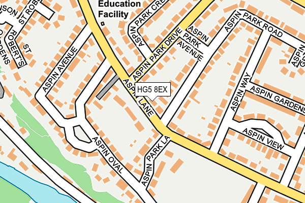 HG5 8EX map - OS OpenMap – Local (Ordnance Survey) HG5 8EX map - OS OpenMap – Local (Ordnance Survey)