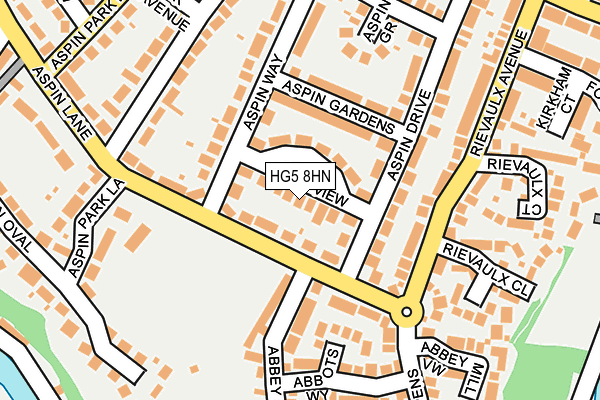 HG5 8HN map - OS OpenMap – Local (Ordnance Survey) HG5 8HN map - OS OpenMap – Local (Ordnance Survey)