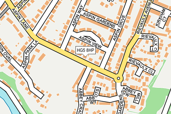 HG5 8HP map - OS OpenMap – Local (Ordnance Survey) HG5 8HP map - OS OpenMap – Local (Ordnance Survey)