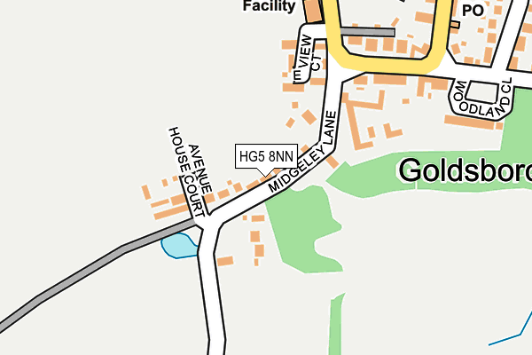 HG5 8NN map - OS OpenMap – Local (Ordnance Survey) HG5 8NN map - OS OpenMap – Local (Ordnance Survey)
