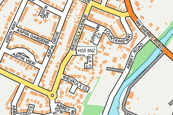 HG5 8NZ map - OS OpenMap – Local (Ordnance Survey) HG5 8NZ map - OS OpenMap – Local (Ordnance Survey)