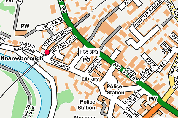 HG5 8PQ map - OS OpenMap – Local (Ordnance Survey) HG5 8PQ map - OS OpenMap – Local (Ordnance Survey)