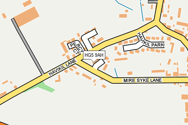 HG5 9AH map - OS OpenMap – Local (Ordnance Survey)