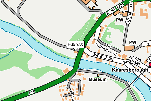 HG5 9AX map - OS OpenMap – Local (Ordnance Survey) HG5 9AX map - OS OpenMap – Local (Ordnance Survey)