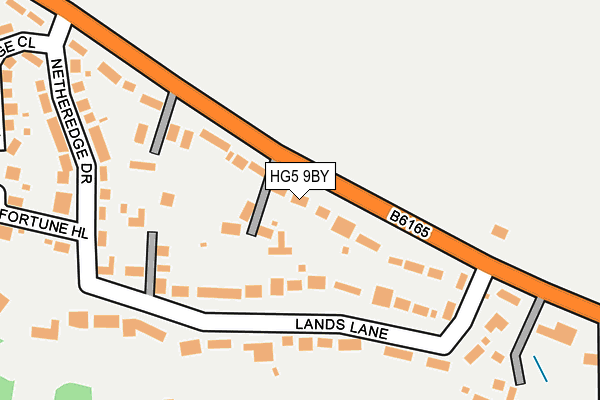 HG5 9BY map - OS OpenMap – Local (Ordnance Survey)