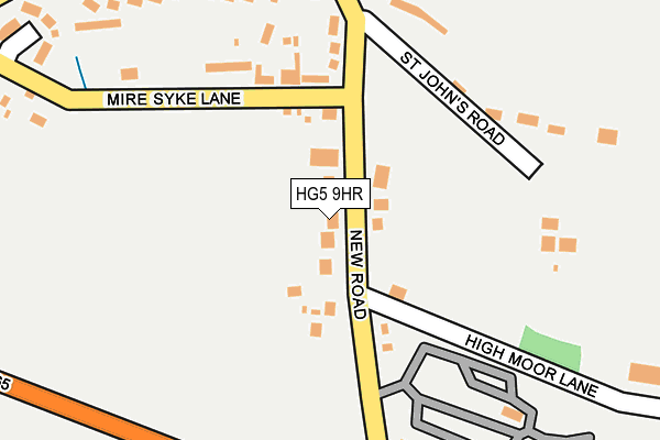 HG5 9HR map - OS OpenMap – Local (Ordnance Survey) HG5 9HR map - OS OpenMap – Local (Ordnance Survey)