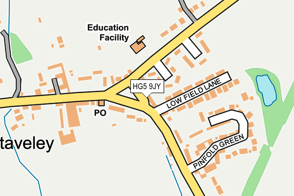 HG5 9JY map - OS OpenMap – Local (Ordnance Survey) HG5 9JY map - OS OpenMap – Local (Ordnance Survey)