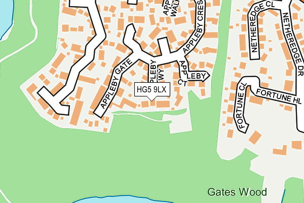 HG5 9LX map - OS OpenMap – Local (Ordnance Survey) HG5 9LX map - OS OpenMap – Local (Ordnance Survey)