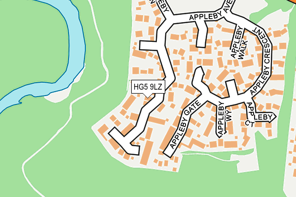 HG5 9LZ map - OS OpenMap – Local (Ordnance Survey) HG5 9LZ map - OS OpenMap – Local (Ordnance Survey)