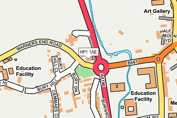 HP1 1AE map - OS OpenMap – Local (Ordnance Survey) HP1 1AE map - OS OpenMap – Local (Ordnance Survey)