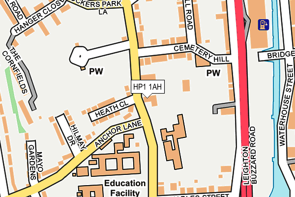 HP1 1AH map - OS OpenMap – Local (Ordnance Survey)