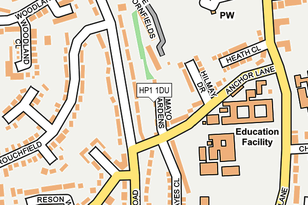 HP1 1DU map - OS OpenMap – Local (Ordnance Survey) HP1 1DU map - OS OpenMap – Local (Ordnance Survey)