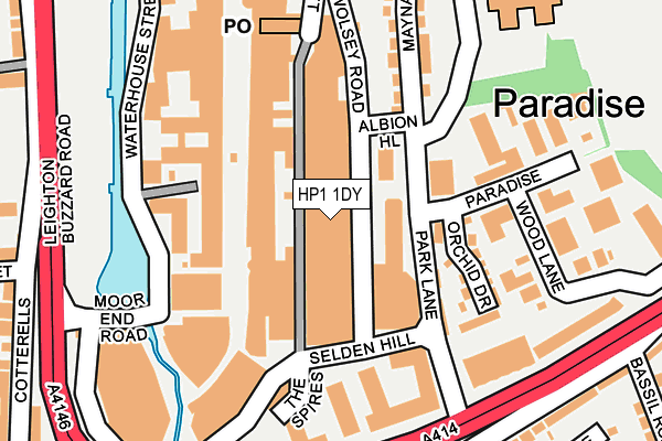 HP1 1DY map - OS OpenMap – Local (Ordnance Survey) HP1 1DY map - OS OpenMap – Local (Ordnance Survey)