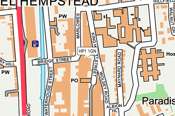 HP1 1GN map - OS OpenMap – Local (Ordnance Survey) HP1 1GN map - OS OpenMap – Local (Ordnance Survey)