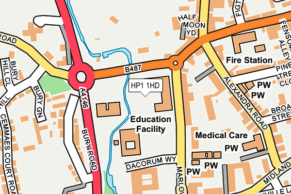 HP1 1HD map - OS OpenMap – Local (Ordnance Survey) HP1 1HD map - OS OpenMap – Local (Ordnance Survey)