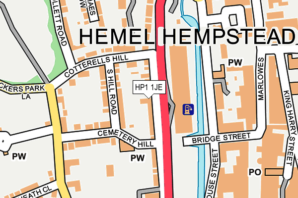 HP1 1JE map - OS OpenMap – Local (Ordnance Survey) HP1 1JE map - OS OpenMap – Local (Ordnance Survey)