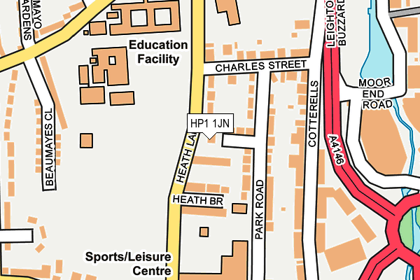 HP1 1JN map - OS OpenMap – Local (Ordnance Survey)