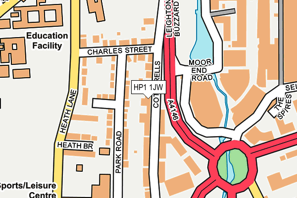 HP1 1JW map - OS OpenMap – Local (Ordnance Survey)