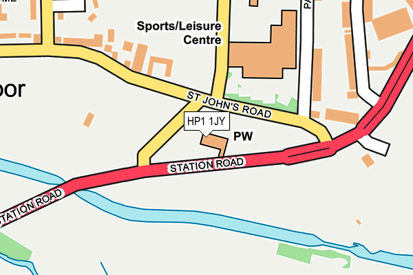 HP1 1JY map - OS OpenMap – Local (Ordnance Survey) HP1 1JY map - OS OpenMap – Local (Ordnance Survey)