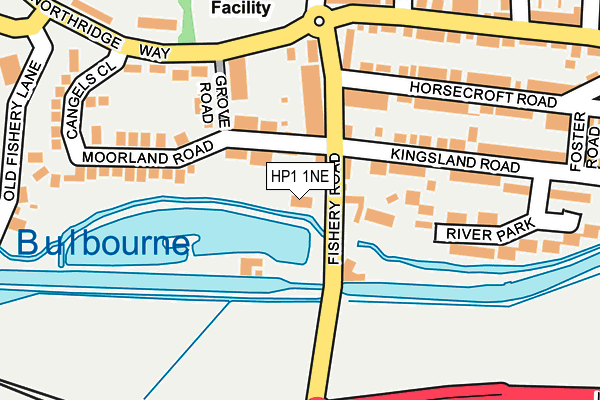 HP1 1NE map - OS OpenMap – Local (Ordnance Survey) HP1 1NE map - OS OpenMap – Local (Ordnance Survey)