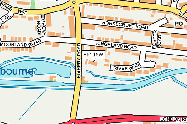 HP1 1NW map - OS OpenMap – Local (Ordnance Survey) HP1 1NW map - OS OpenMap – Local (Ordnance Survey)