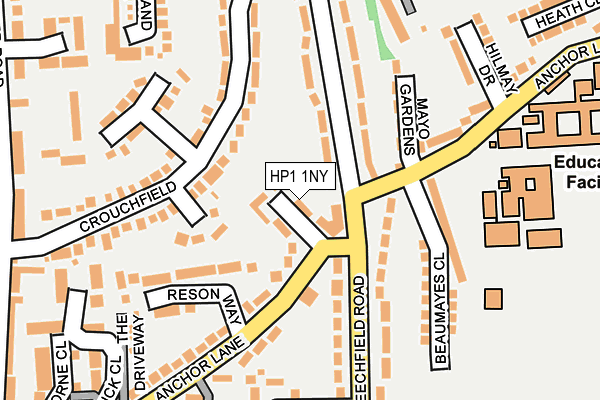 HP1 1NY map - OS OpenMap – Local (Ordnance Survey) HP1 1NY map - OS OpenMap – Local (Ordnance Survey)