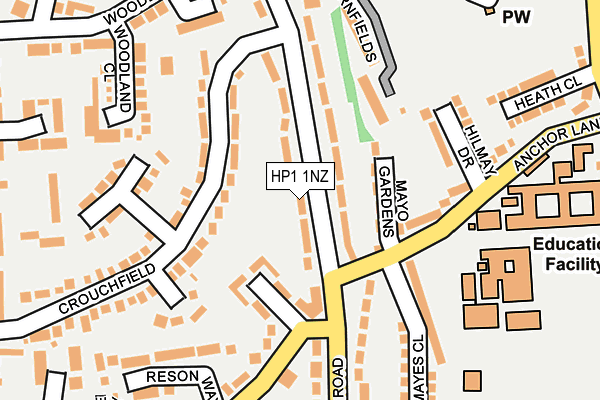 HP1 1NZ map - OS OpenMap – Local (Ordnance Survey) HP1 1NZ map - OS OpenMap – Local (Ordnance Survey)