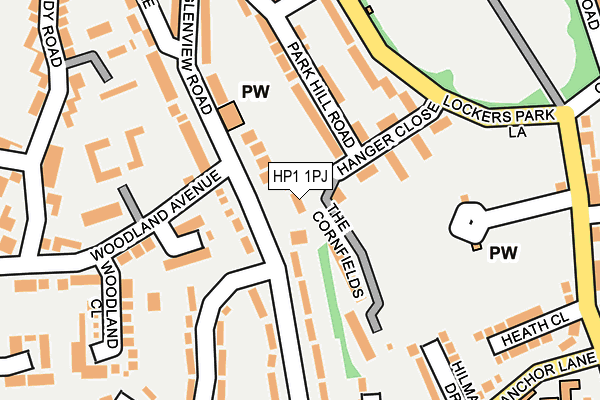 HP1 1PJ map - OS OpenMap – Local (Ordnance Survey) HP1 1PJ map - OS OpenMap – Local (Ordnance Survey)
