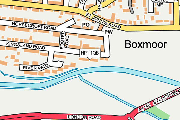 HP1 1QB map - OS OpenMap – Local (Ordnance Survey)
