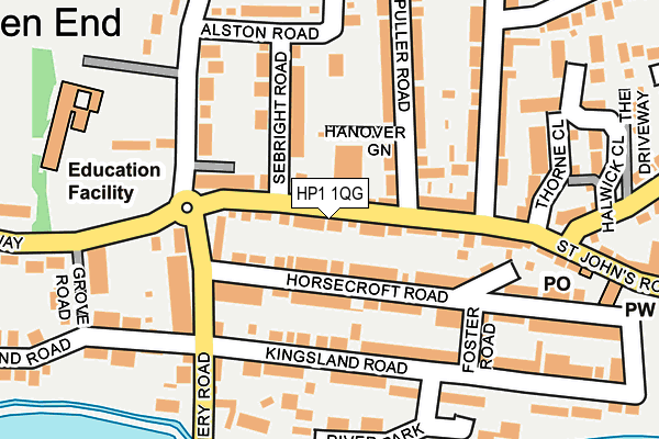 HP1 1QG map - OS OpenMap – Local (Ordnance Survey) HP1 1QG map - OS OpenMap – Local (Ordnance Survey)