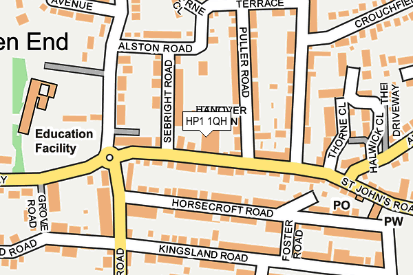 HP1 1QH map - OS OpenMap – Local (Ordnance Survey)