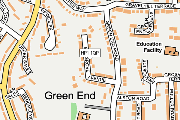 HP1 1QP map - OS OpenMap – Local (Ordnance Survey)