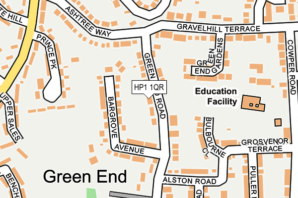 HP1 1QR map - OS OpenMap – Local (Ordnance Survey)