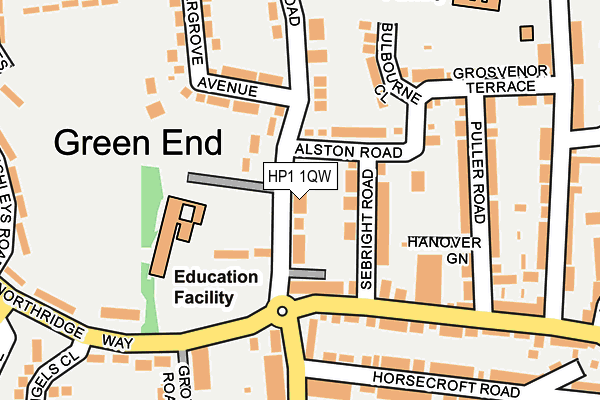HP1 1QW map - OS OpenMap – Local (Ordnance Survey) HP1 1QW map - OS OpenMap – Local (Ordnance Survey)