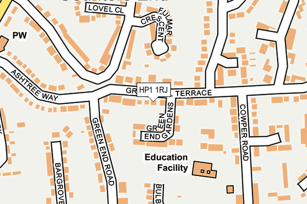 HP1 1RJ map - OS OpenMap – Local (Ordnance Survey) HP1 1RJ map - OS OpenMap – Local (Ordnance Survey)