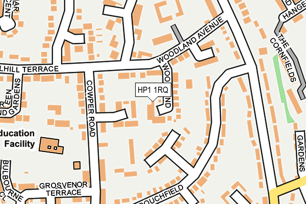 HP1 1RQ map - OS OpenMap – Local (Ordnance Survey) HP1 1RQ map - OS OpenMap – Local (Ordnance Survey)