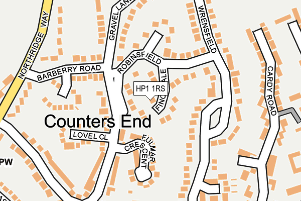 HP1 1RS map - OS OpenMap – Local (Ordnance Survey) HP1 1RS map - OS OpenMap – Local (Ordnance Survey)