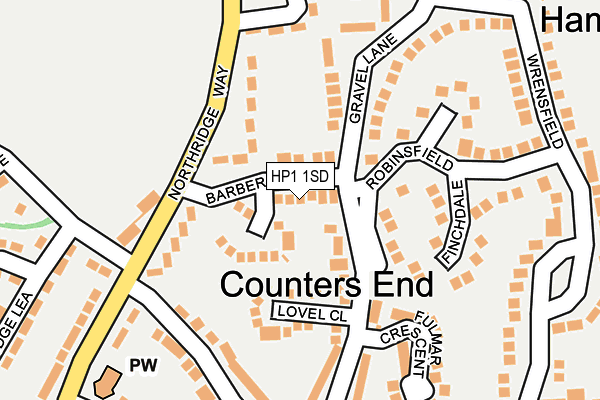 HP1 1SD map - OS OpenMap – Local (Ordnance Survey) HP1 1SD map - OS OpenMap – Local (Ordnance Survey)