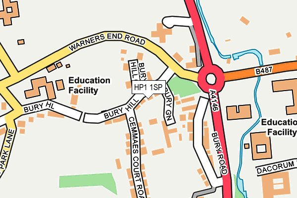HP1 1SP map - OS OpenMap – Local (Ordnance Survey)