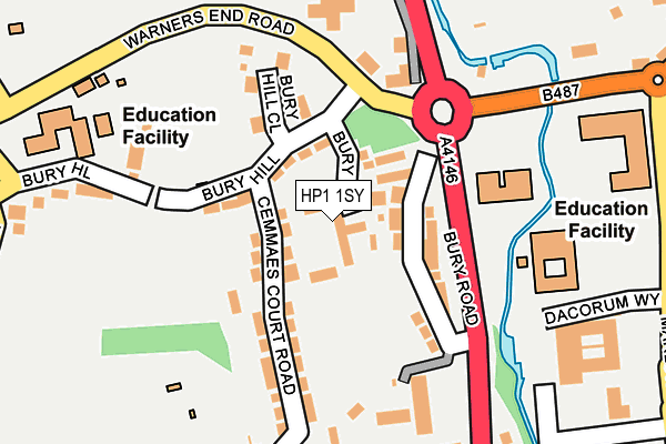 HP1 1SY map - OS OpenMap – Local (Ordnance Survey)