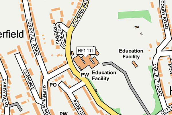HP1 1TL map - OS OpenMap – Local (Ordnance Survey) HP1 1TL map - OS OpenMap – Local (Ordnance Survey)