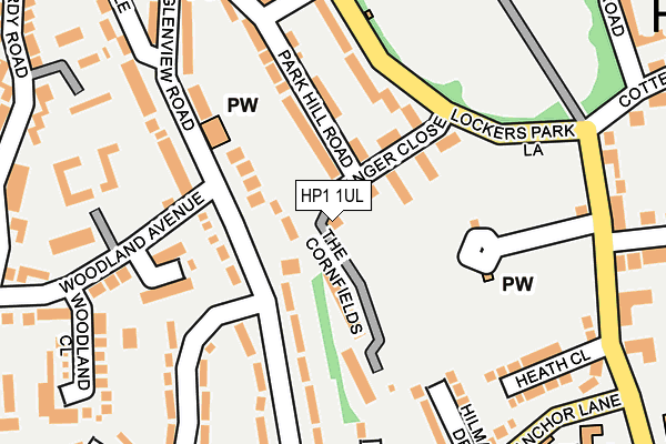 HP1 1UL map - OS OpenMap – Local (Ordnance Survey) HP1 1UL map - OS OpenMap – Local (Ordnance Survey)